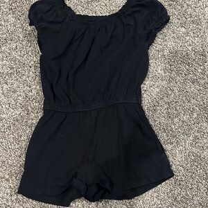 Old Navy Black Short Sleeve Girls Romper